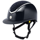 Charles Owen Casco da equitazione Kylo Crystal Wide Peak MIPS Navy Gloss/Silver