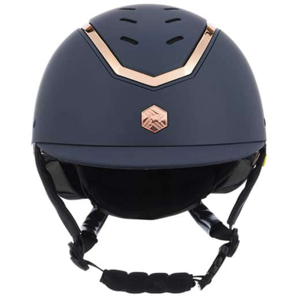 Charles Owen Casco da equitazione Kylo MIPS Navy Matte/Rose Gold