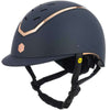 Charles Owen Casco da equitazione Kylo MIPS Navy Matte/Rose Gold