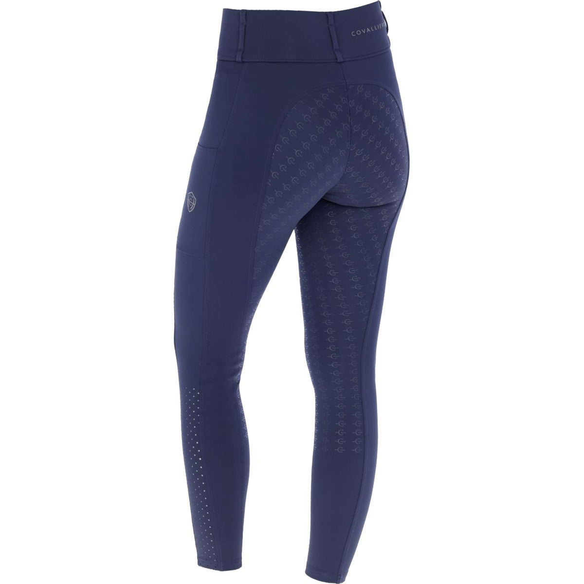 Covalliero Leggings da Equitazione Compression Full Grip SS25 Dark Navy