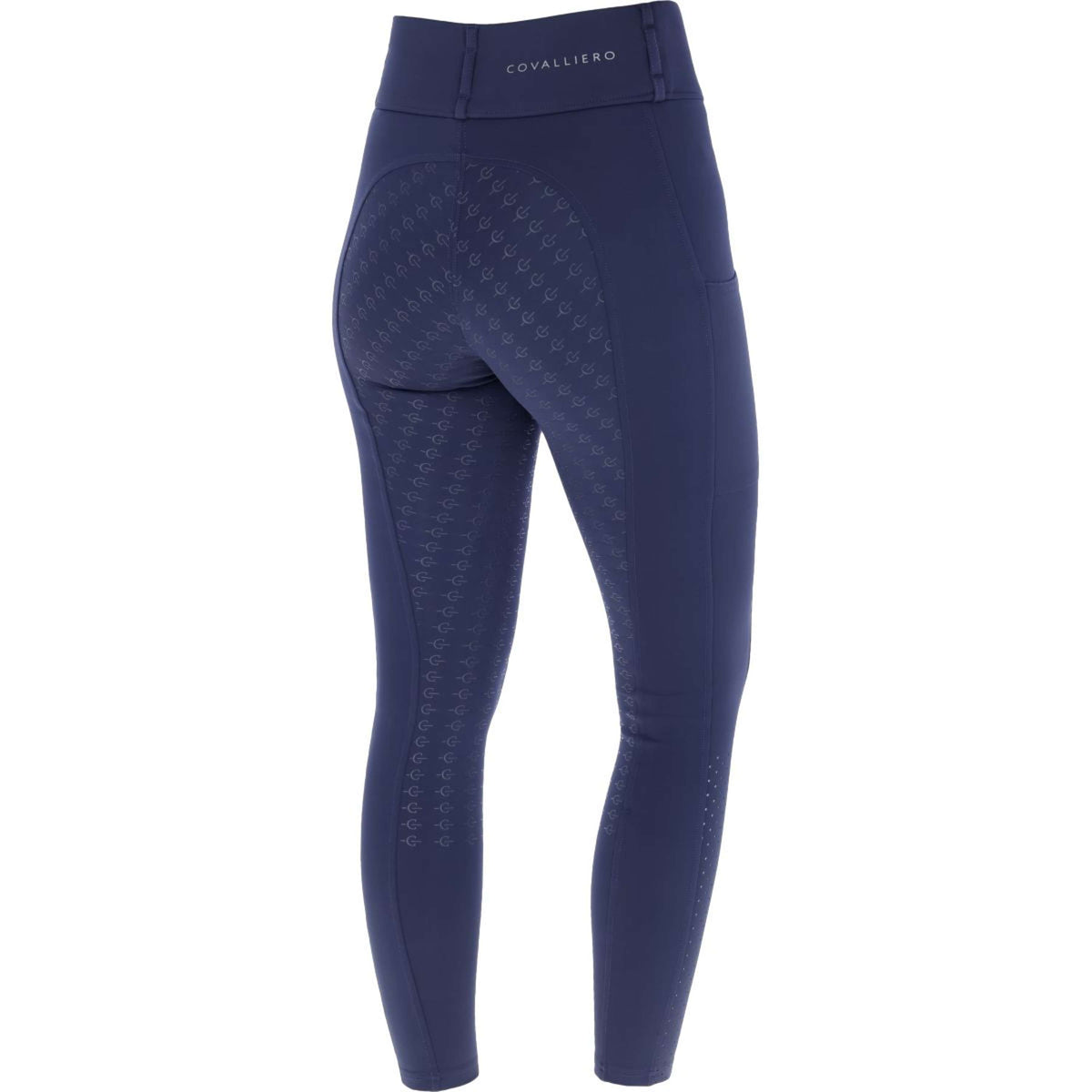Covalliero Leggings da Equitazione Compression Full Grip SS25 Dark Navy
