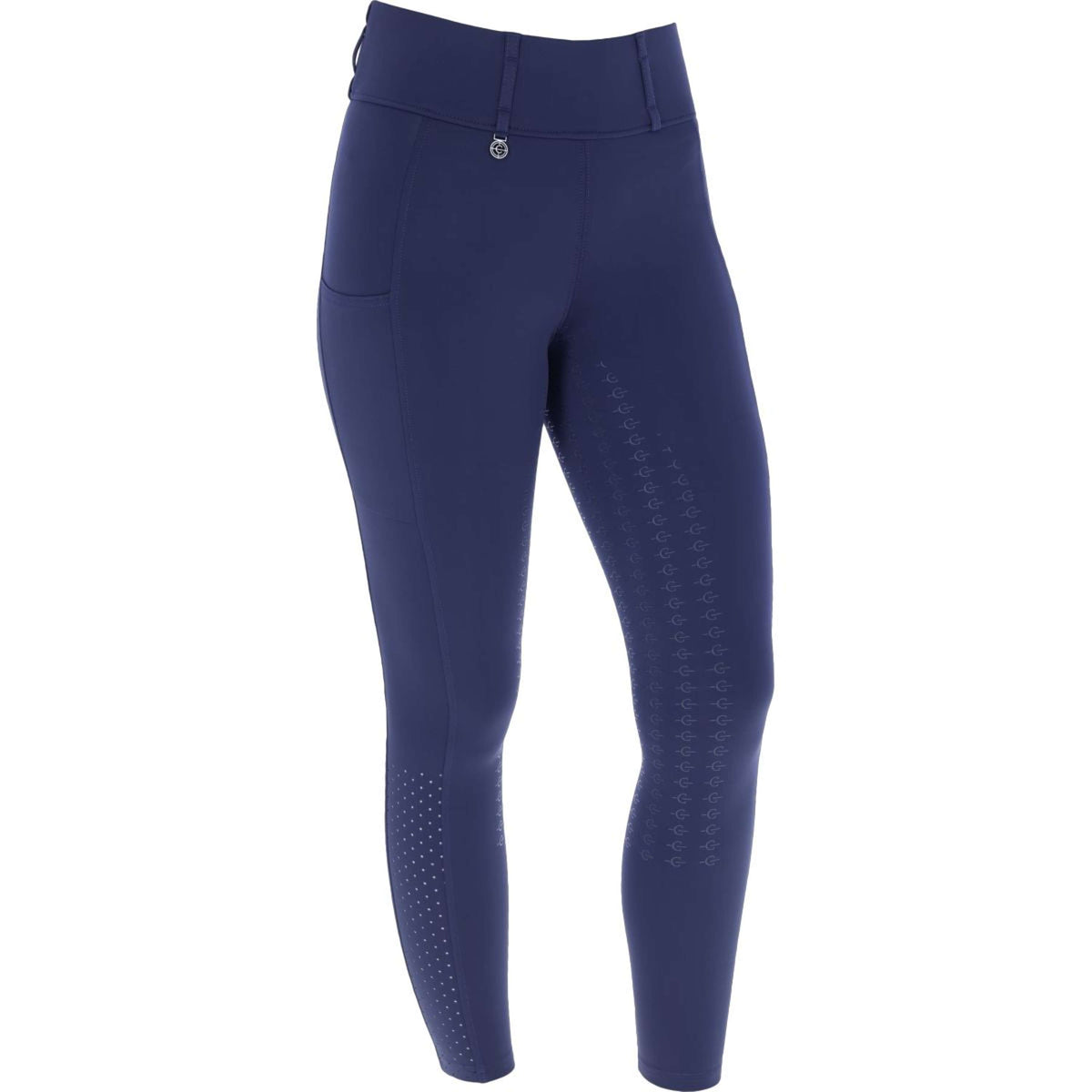 Covalliero Leggings da Equitazione Compression Full Grip SS25 Dark Navy