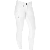 Covalliero Pantaloni da Equitazione Premium Leather Full Grip SS25 Bianco