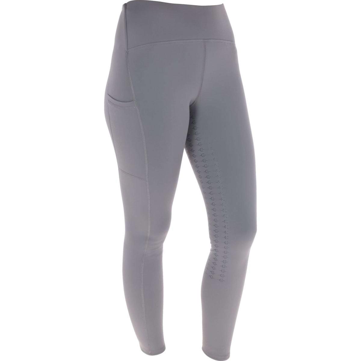 Covalliero Leggings da Equitazione AW25 Full Grip Steel Grey