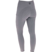 Covalliero Leggings da Equitazione AW25 Full Grip Steel Grey