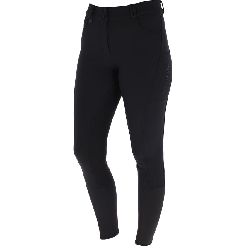 Covalliero Pantaloni da Equitazione AW25 Leather Full Grip Nero