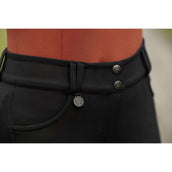 Covalliero Pantaloni da Equitazione AW25 Leather Full Grip Nero