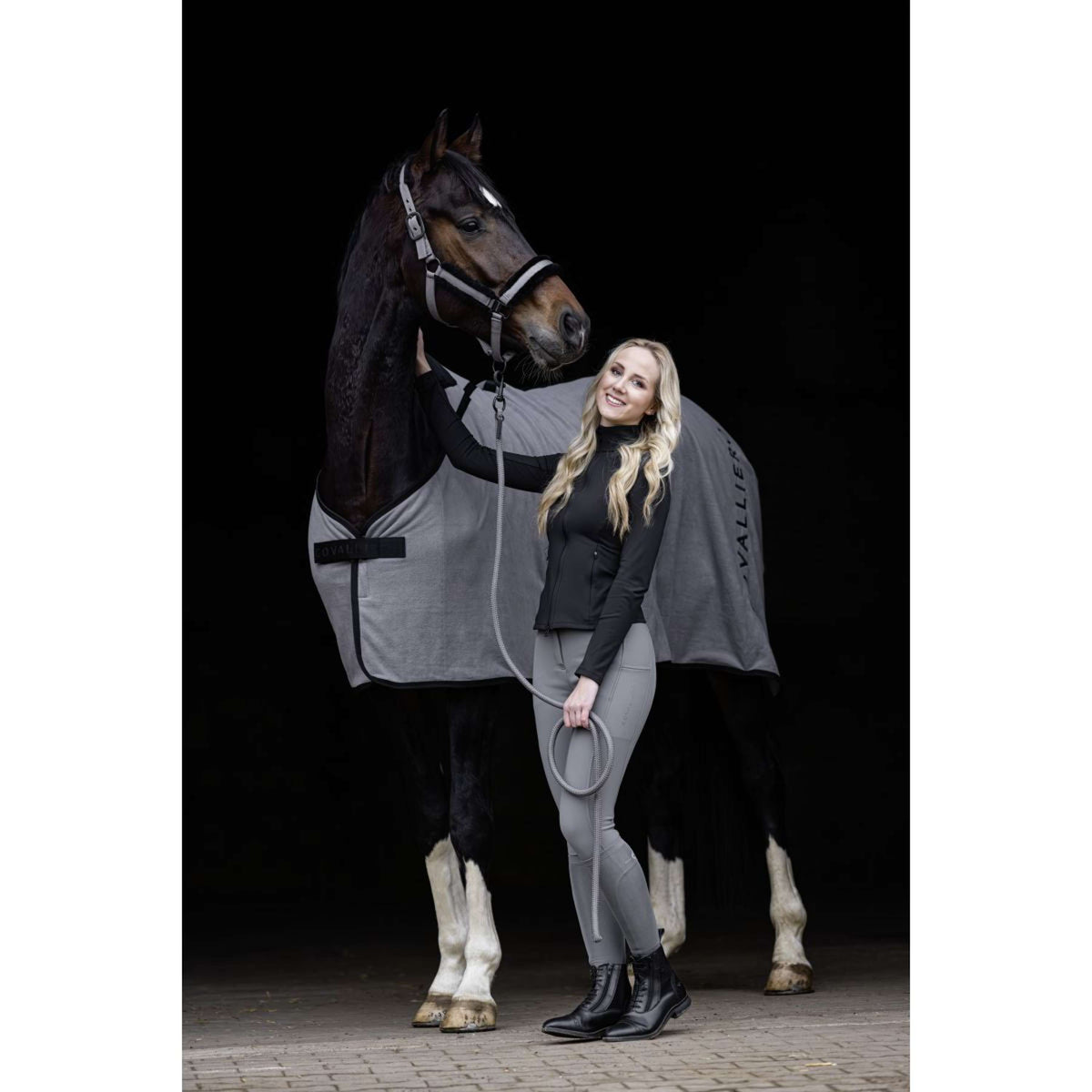 Covalliero Pantaloni da Equitazione AW25 Full Grip Steel Grey