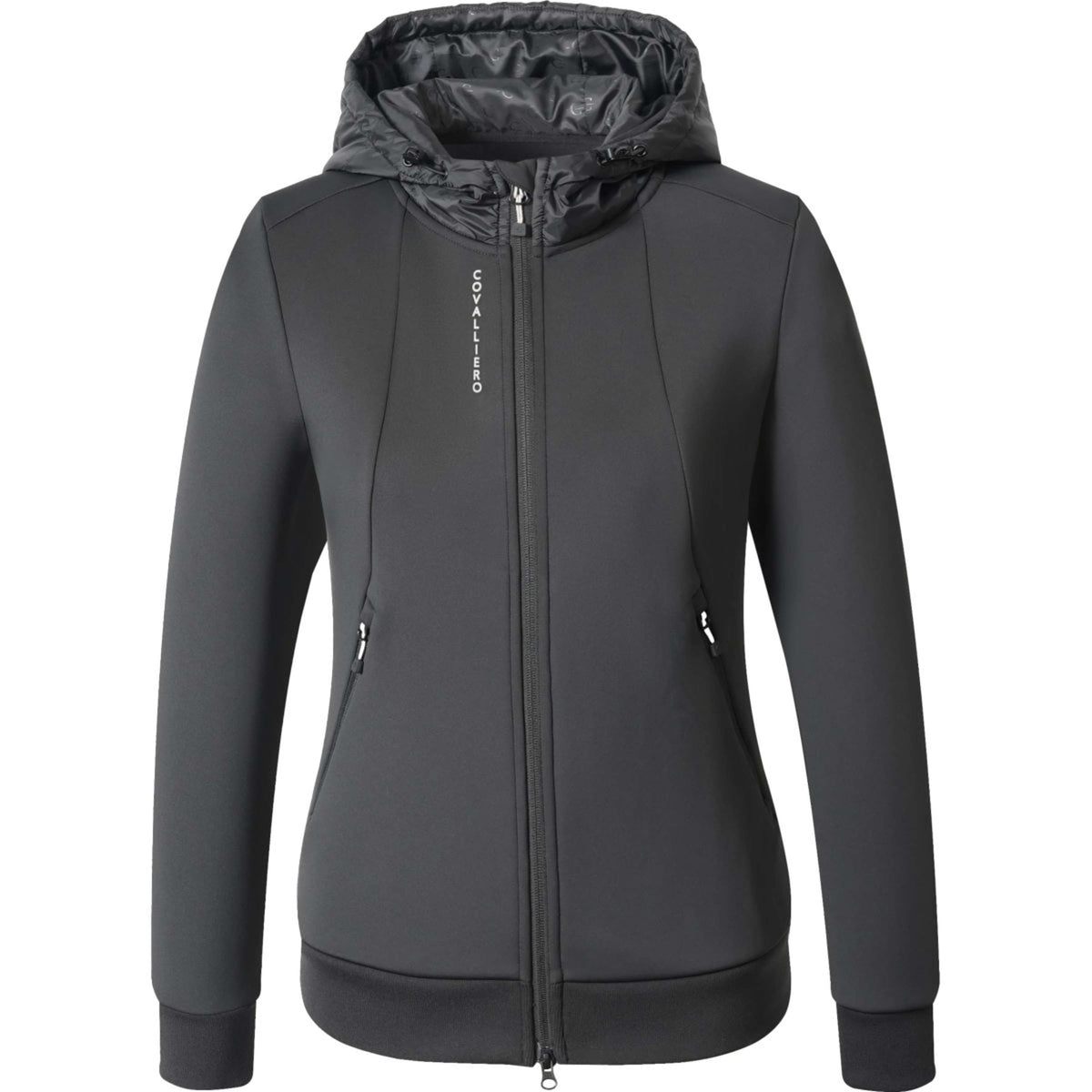 Covalliero Felpa con cappuccio e zip AW26 Nero