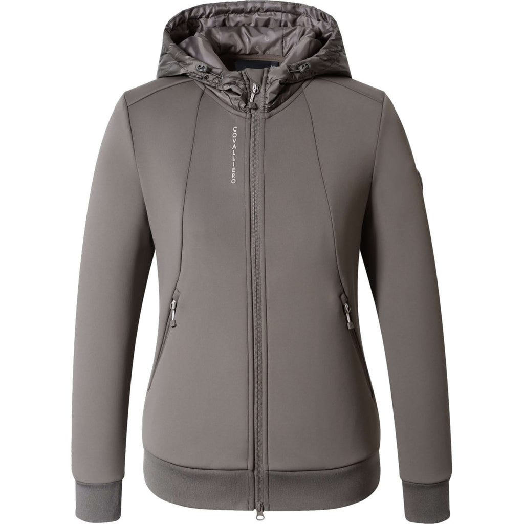 Covalliero Felpa con cappuccio e zip AW26 Milky Chocolate