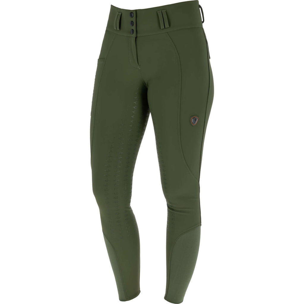 Covalliero Pantaloni da Equitazione Hight Waist Full Grip AW26 Forest Green