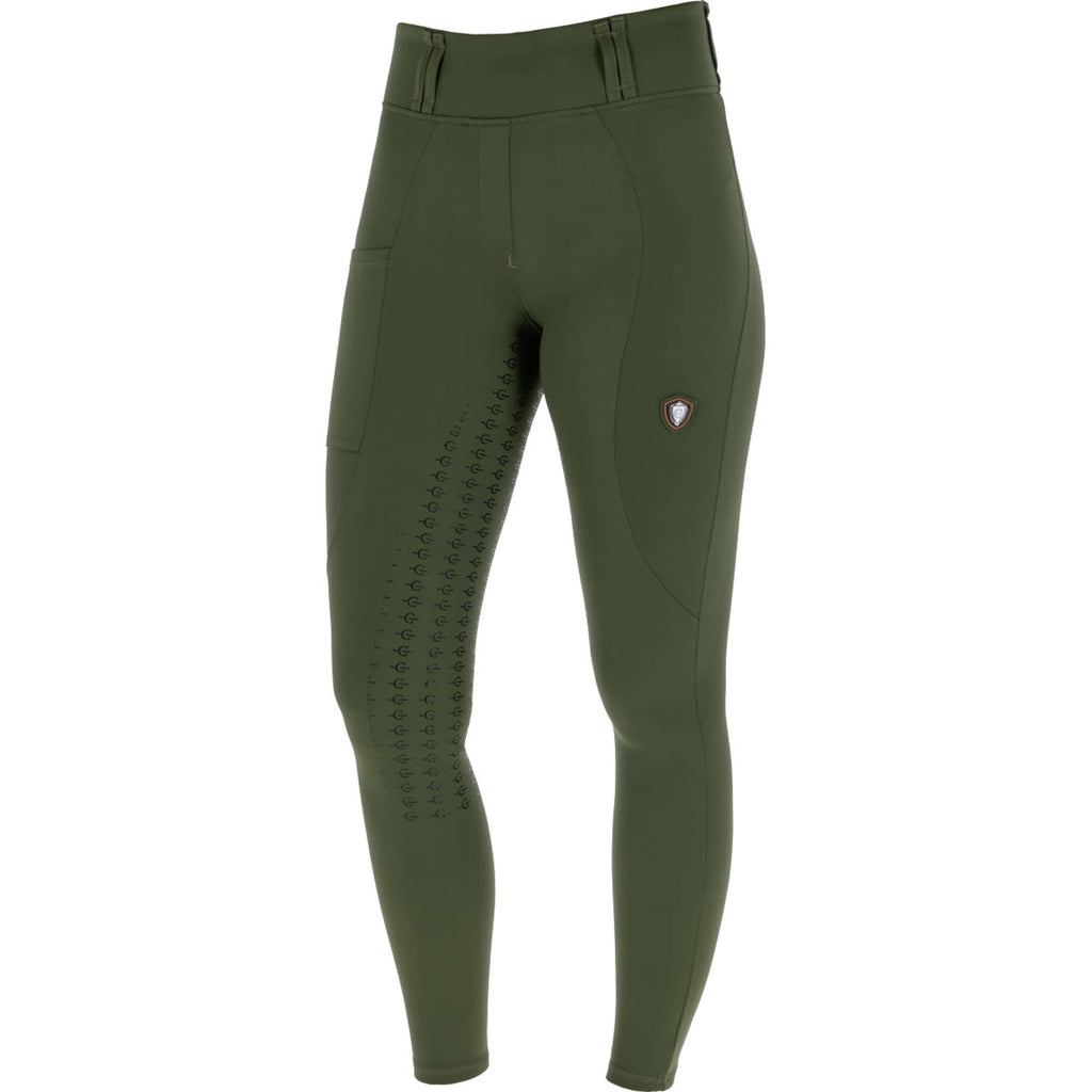 Covalliero Leggings da Equitazione Full Grip AW26 Forest Green