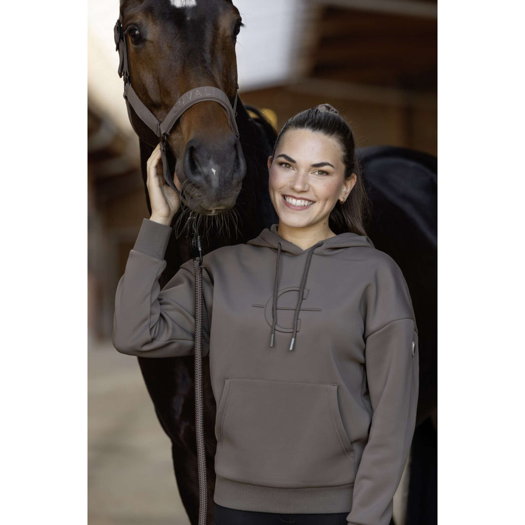 Covalliero Felpa con cappuccio AW26 Milky Chocolate