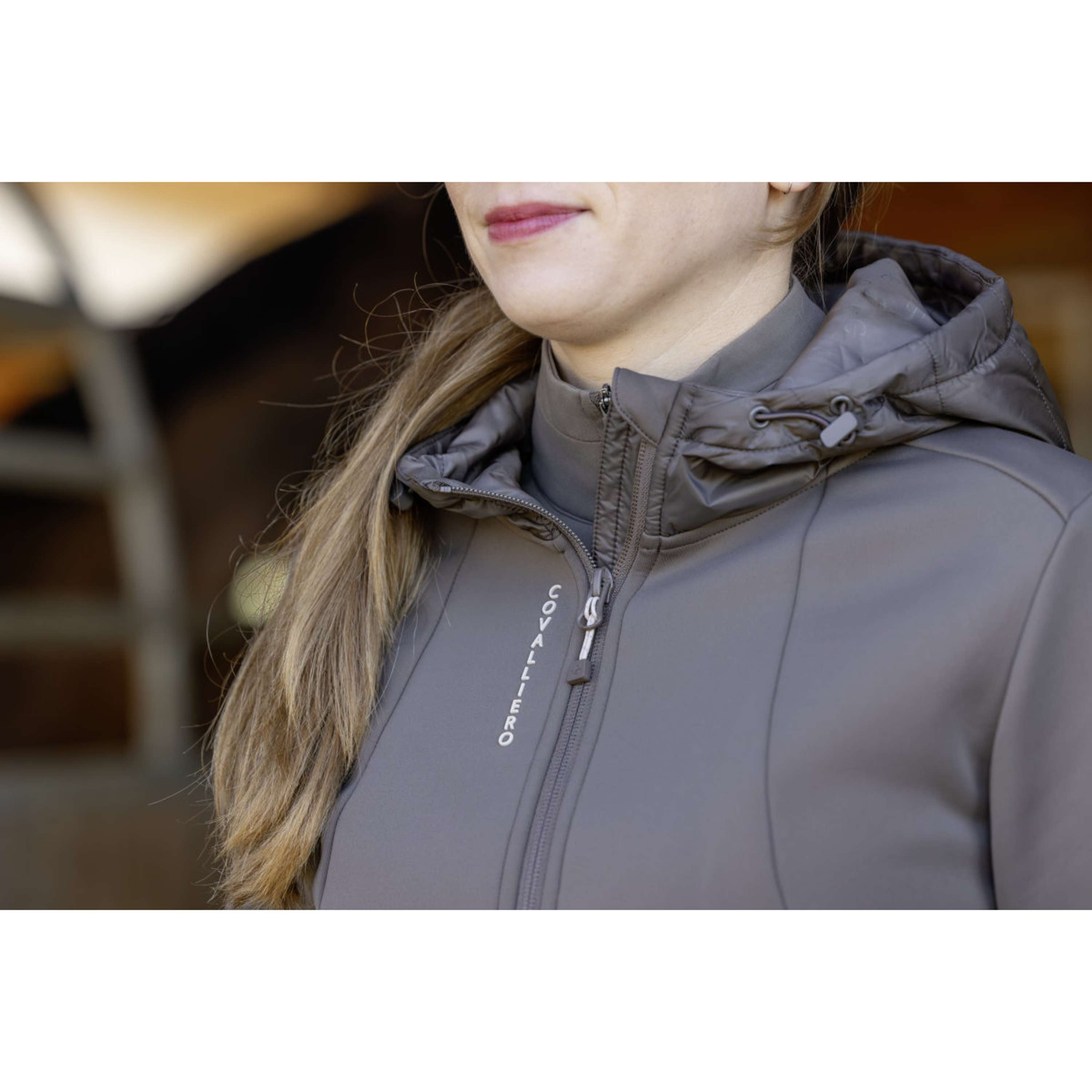 Covalliero Felpa con cappuccio e zip AW26 Milky Chocolate