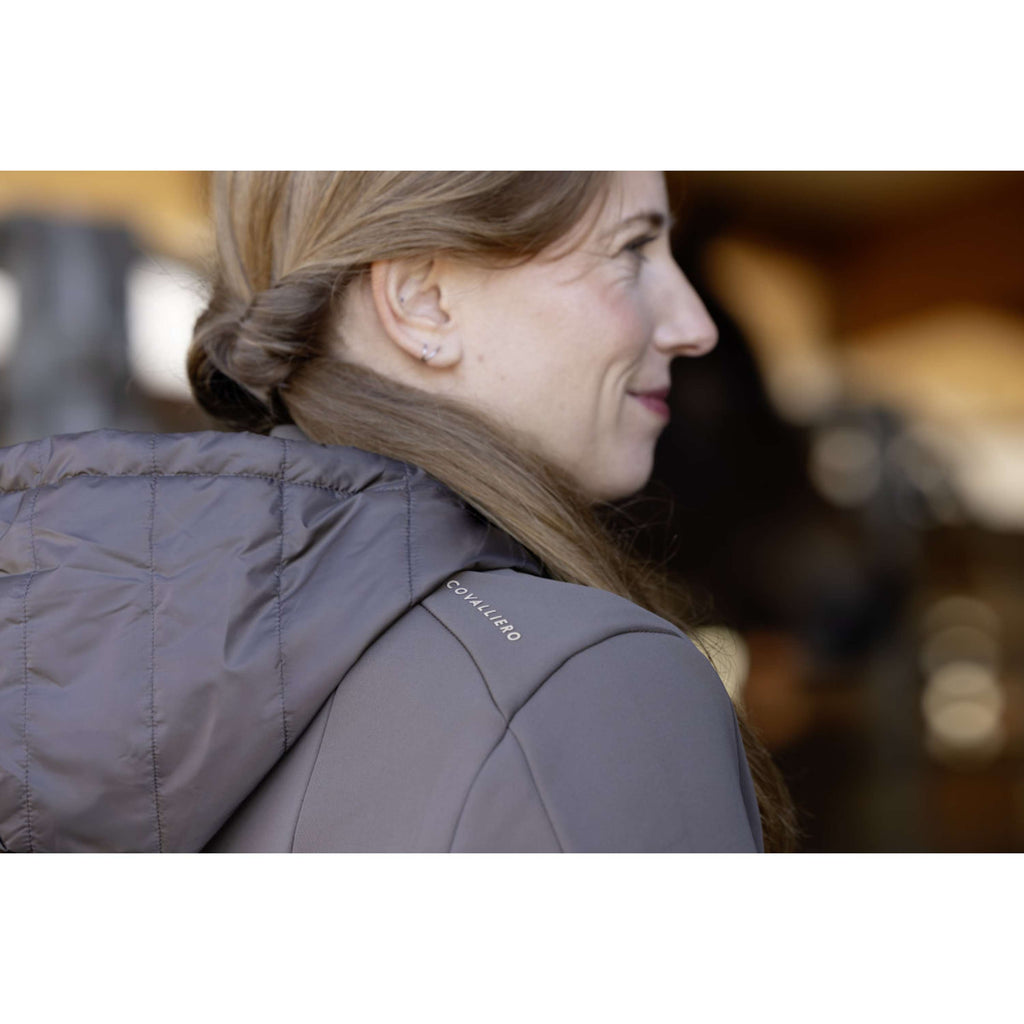 Covalliero Felpa con cappuccio e zip AW26 Milky Chocolate