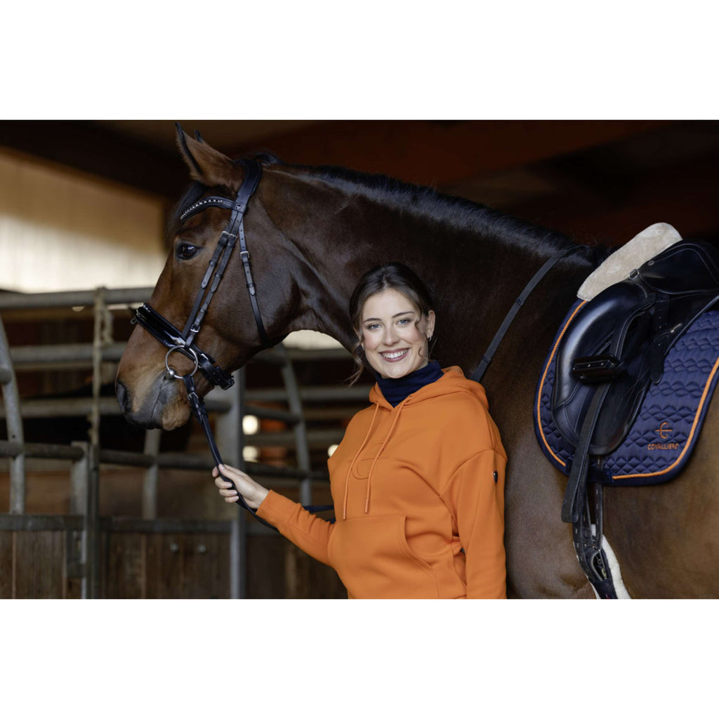 Covalliero Felpa con cappuccio AW26 Arancia
