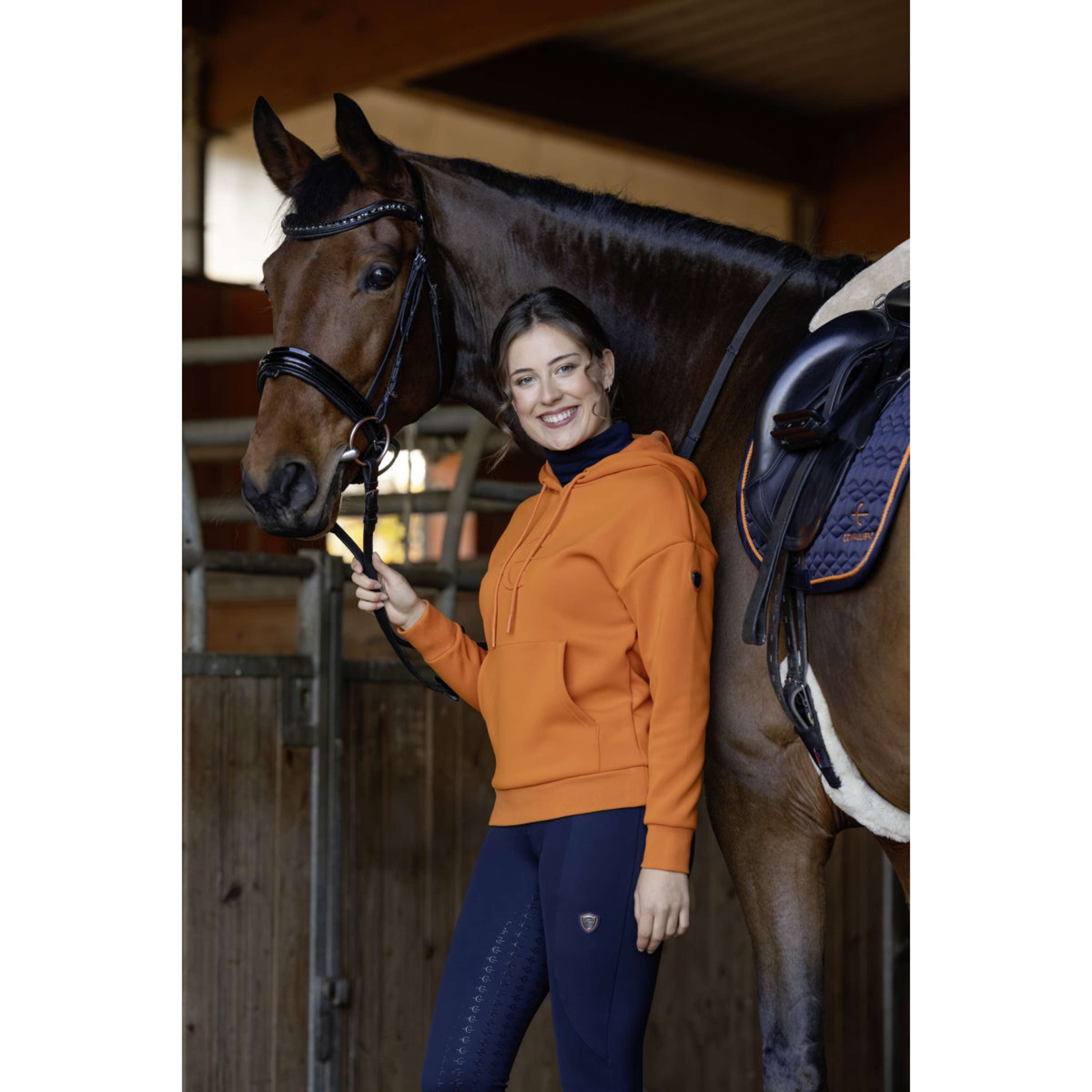 Covalliero Felpa con cappuccio AW26 Arancia