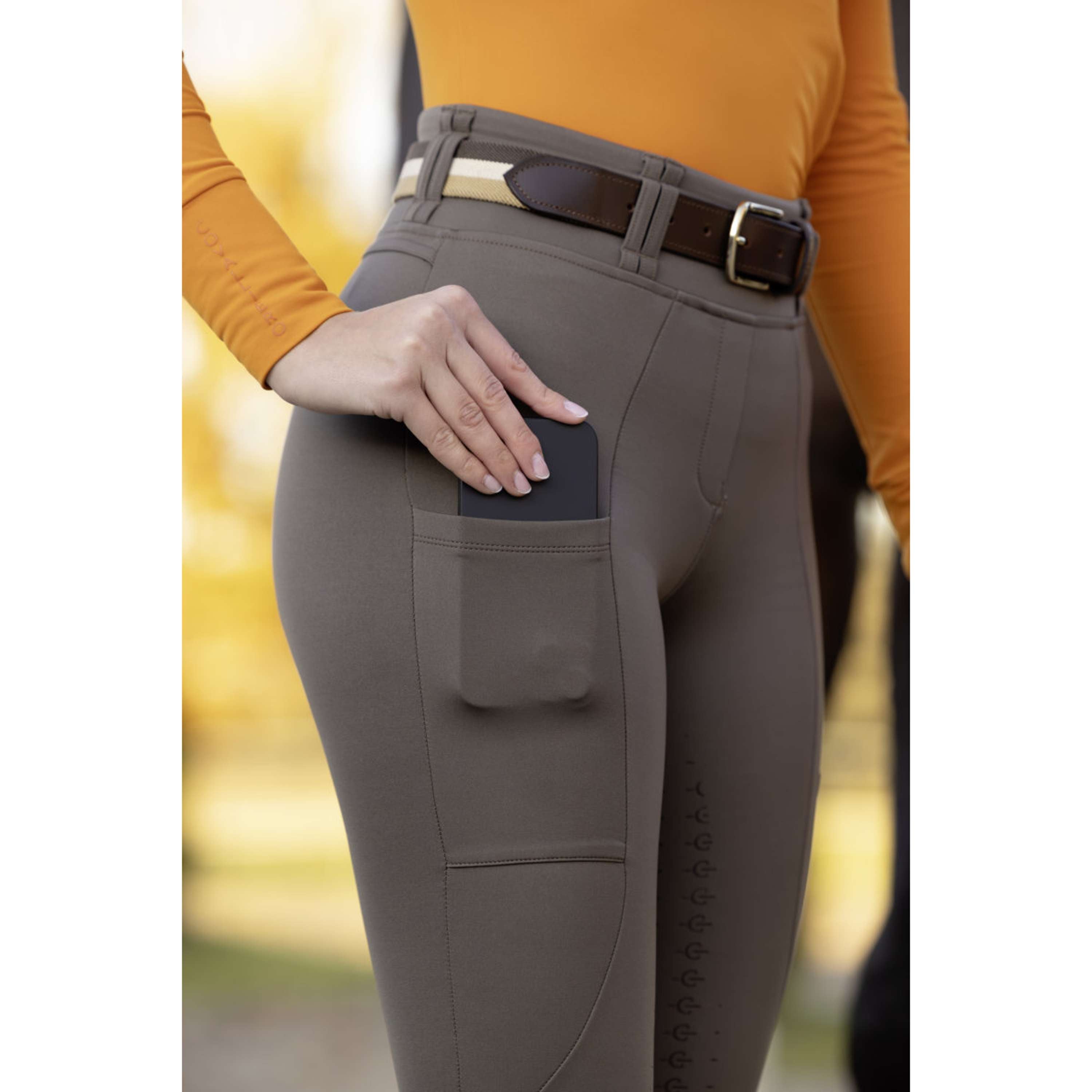 Covalliero Leggings da Equitazione Full Grip AW26 Milky Chocolate