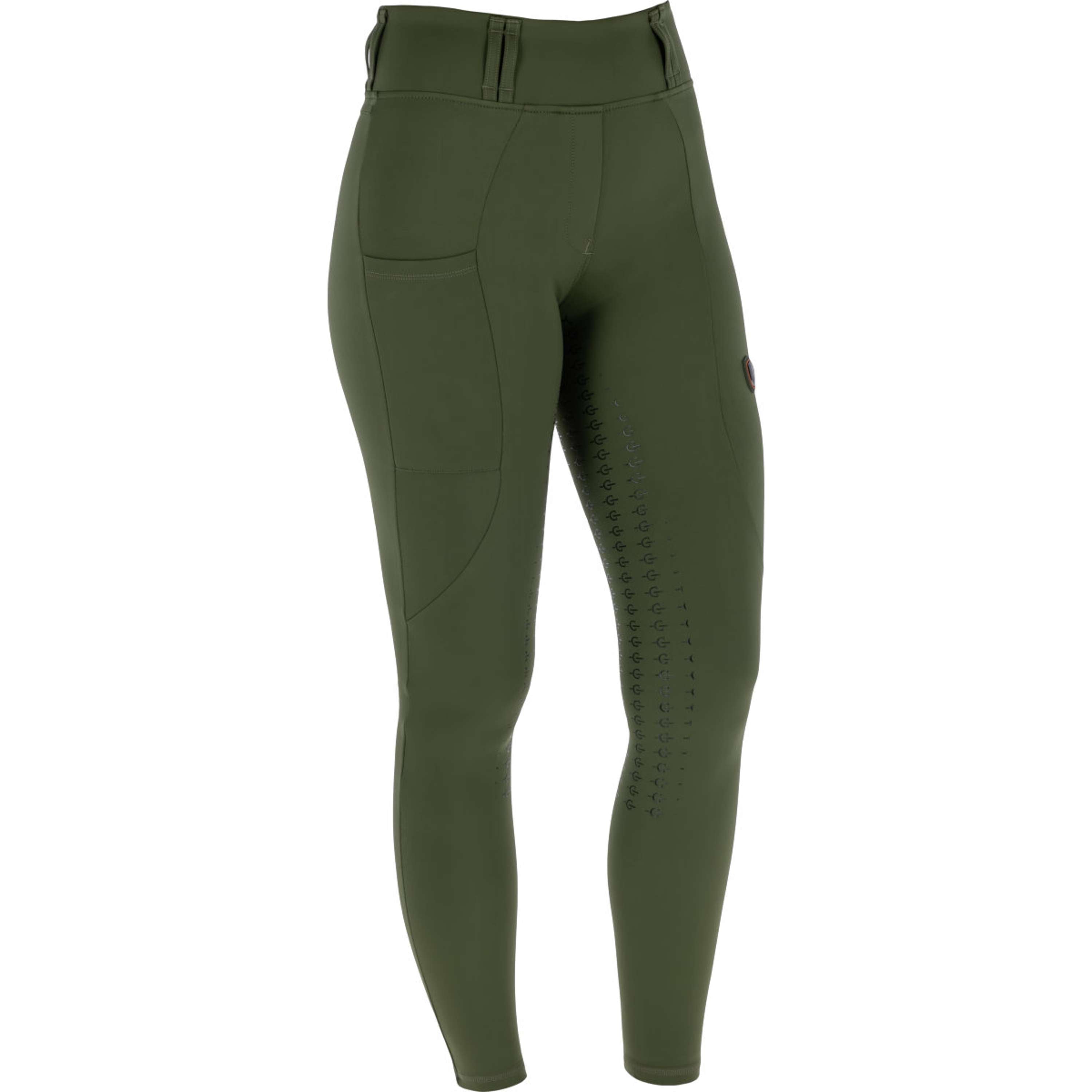 Covalliero Leggings da Equitazione Full Grip AW26 Forest Green