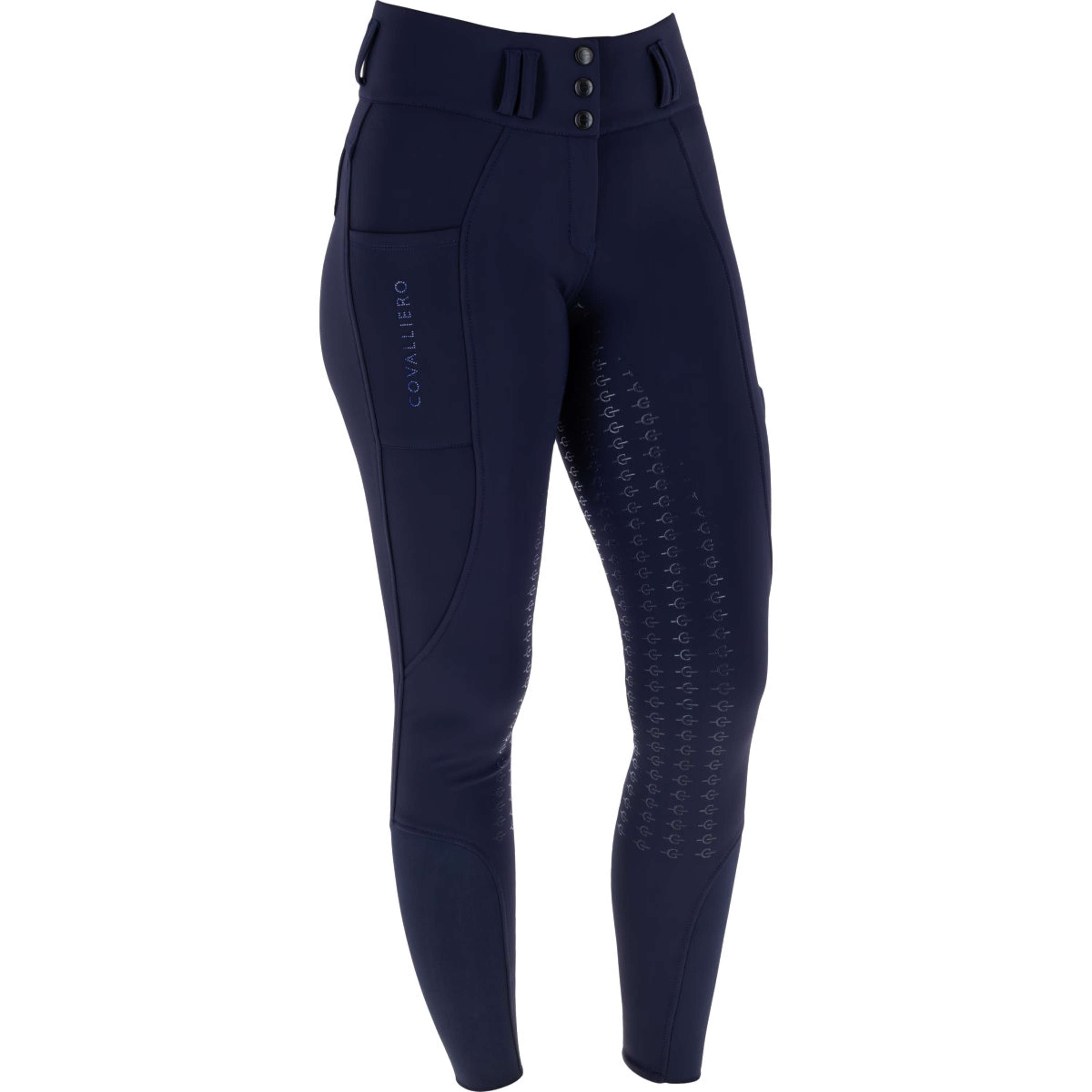 Covalliero Pantaloni da Equitazione Hight Waist Full Grip AW26 Dark Navy