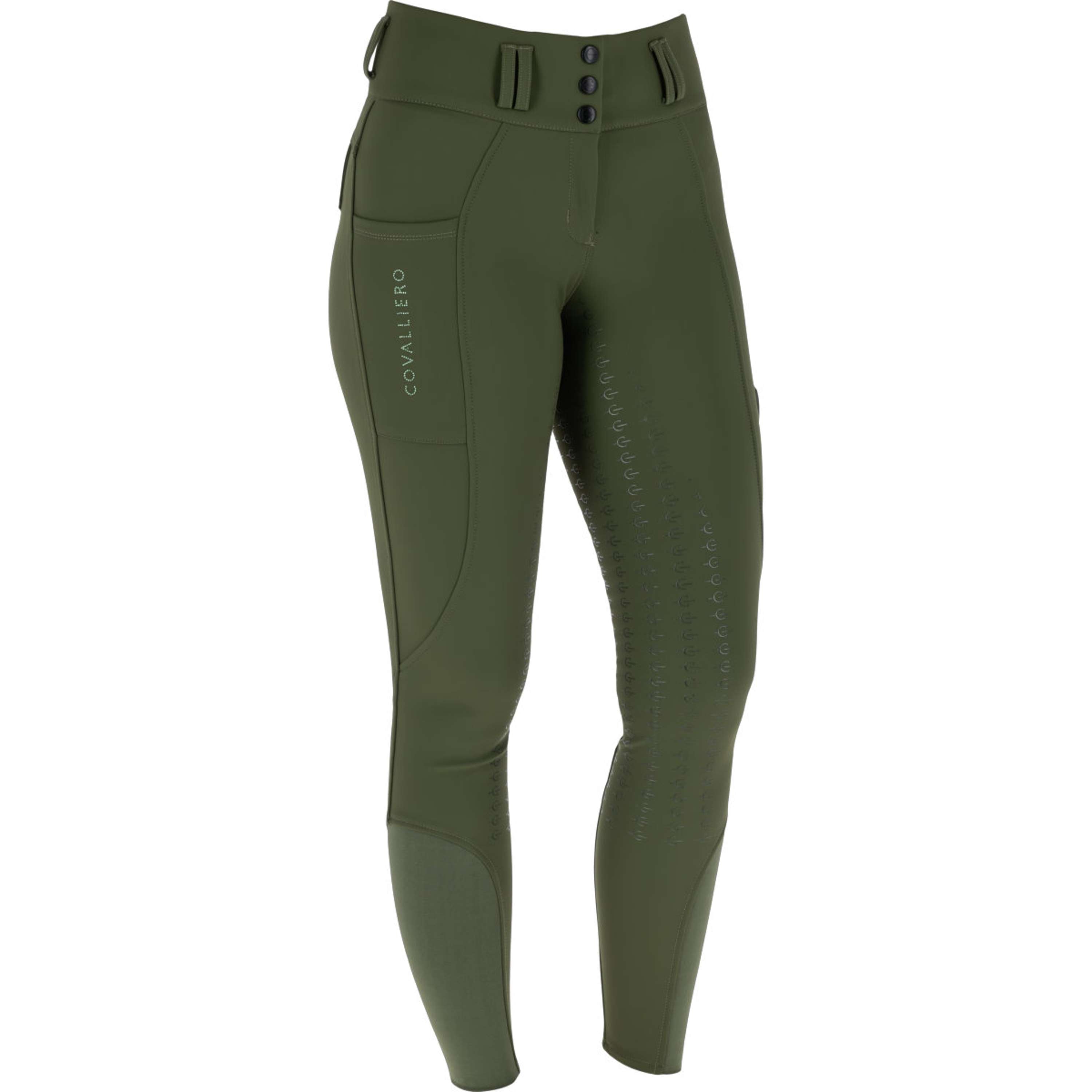 Covalliero Pantaloni da Equitazione Hight Waist Full Grip AW26 Forest Green