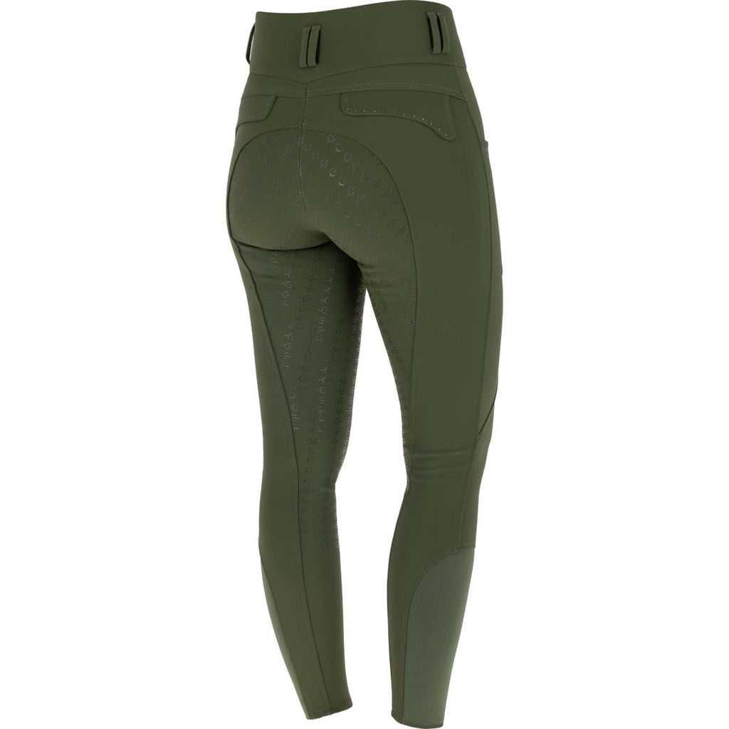 Covalliero Pantaloni da Equitazione Hight Waist Full Grip AW26 Forest Green