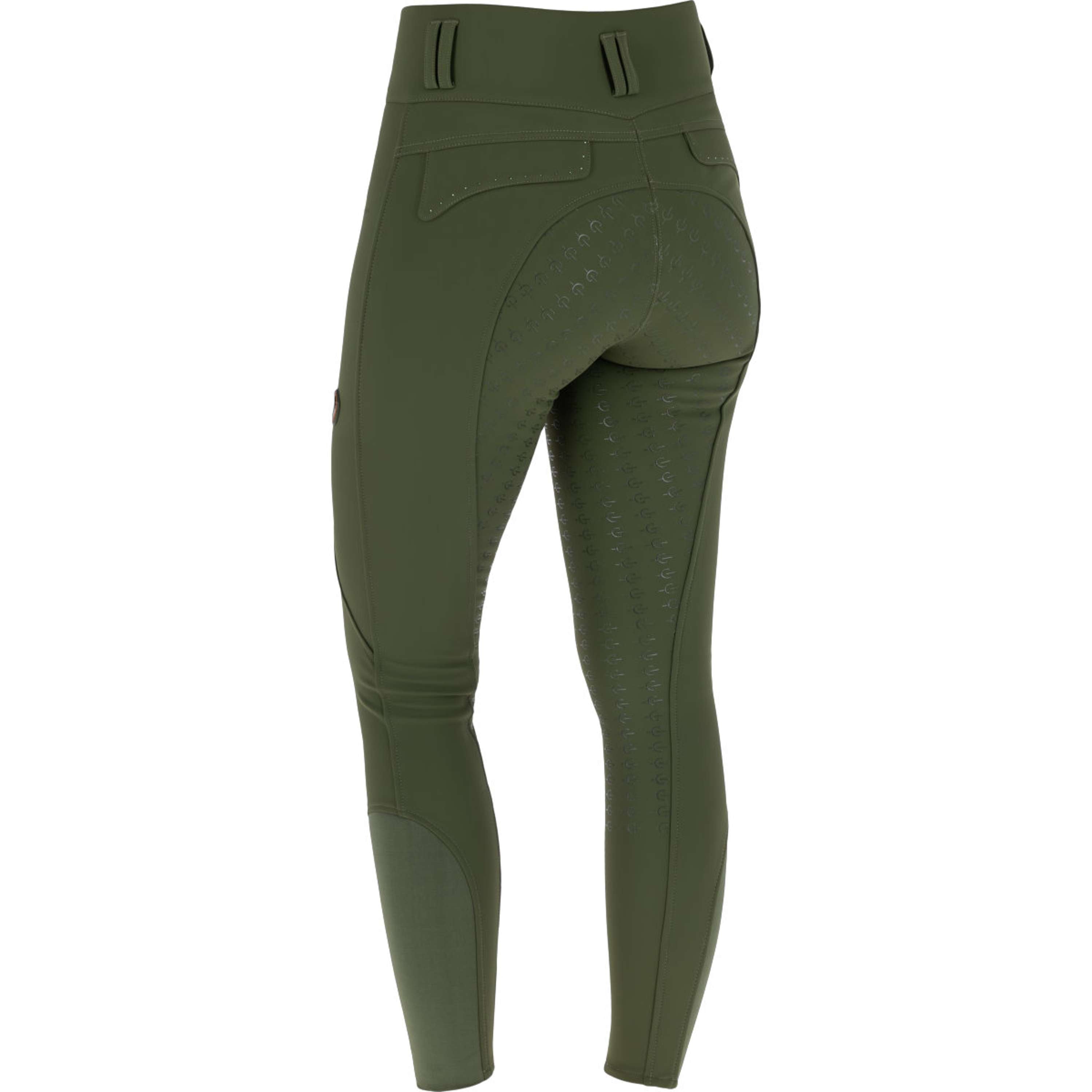 Covalliero Pantaloni da Equitazione Hight Waist Full Grip AW26 Forest Green