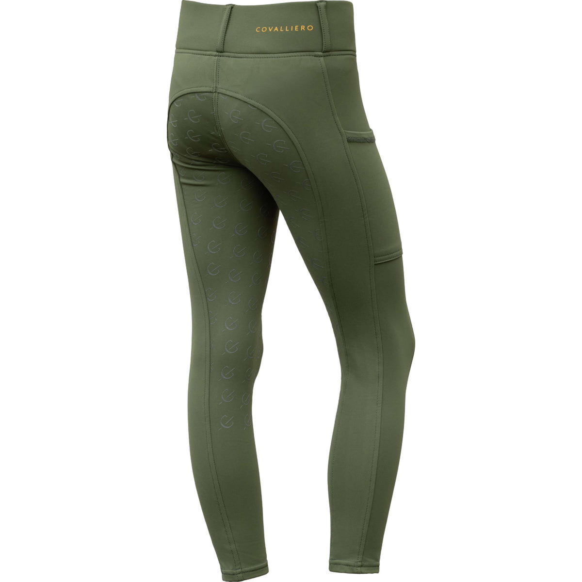 Covalliero Leggings da Equitazione Full Grip AW26 Kids Forest Green