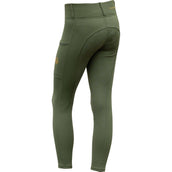 Covalliero Leggings da Equitazione Full Grip AW26 Kids Forest Green