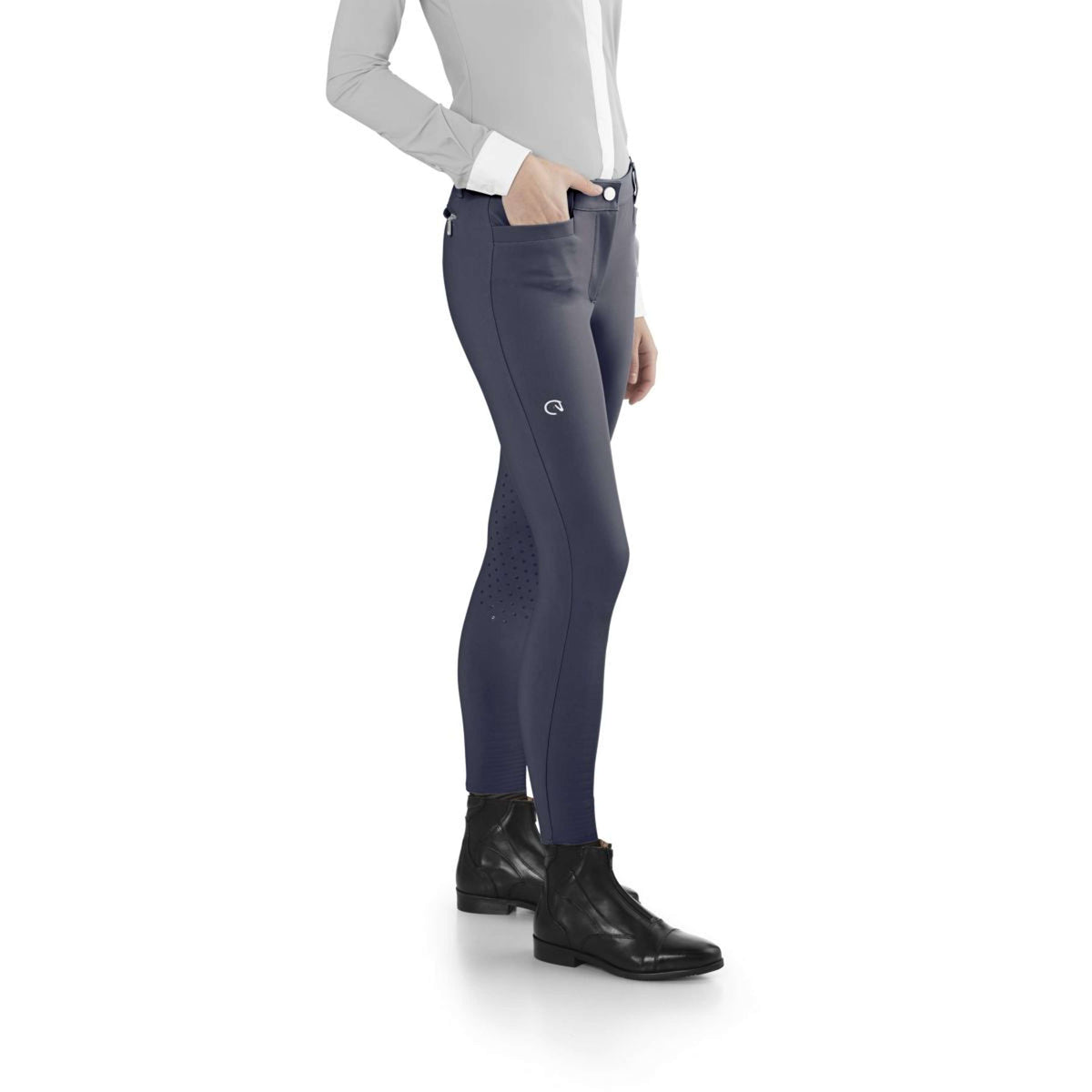 Ego7 Pantaloni da Equitazione Jumping EJ Grigio Viola