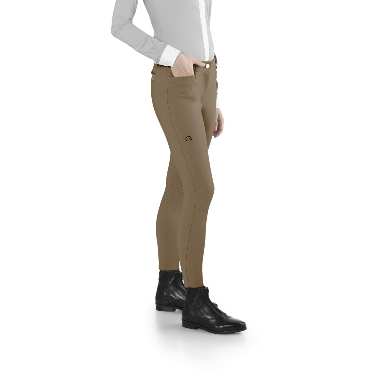 Ego7 Pantaloni da Equitazione Jumping EJ Nocciola