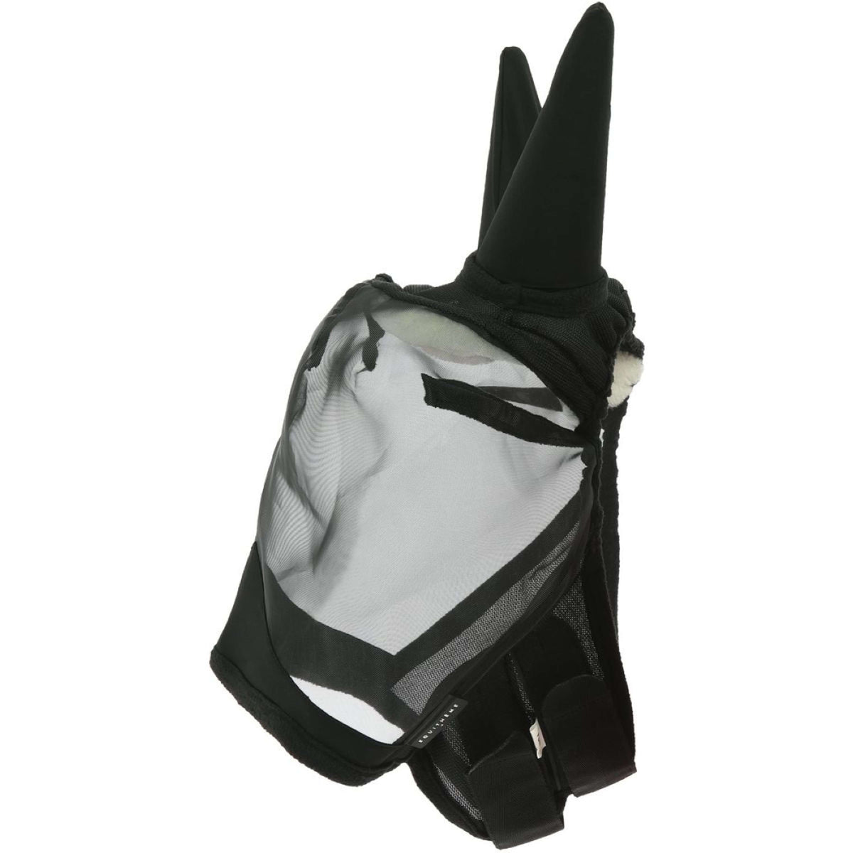 EQUITHÈME Maschera per Mosche Anti-UV RipStop Nero