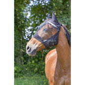 EQUITHÈME Maschera per Mosche Anti-UV RipStop Nero