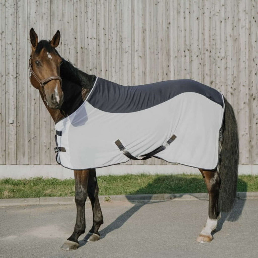 EQUITHÈME Coperta Antimosche Flycool Standard Blu marino/bianco