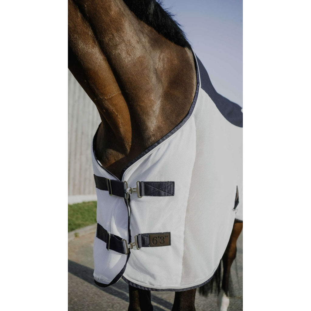 EQUITHÈME Coperta Antimosche Flycool Standard Blu marino/bianco