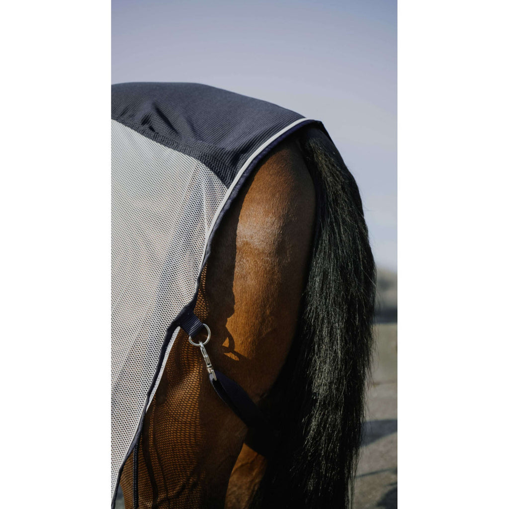 EQUITHÈME Coperta Antimosche Flycool Standard Blu marino/bianco