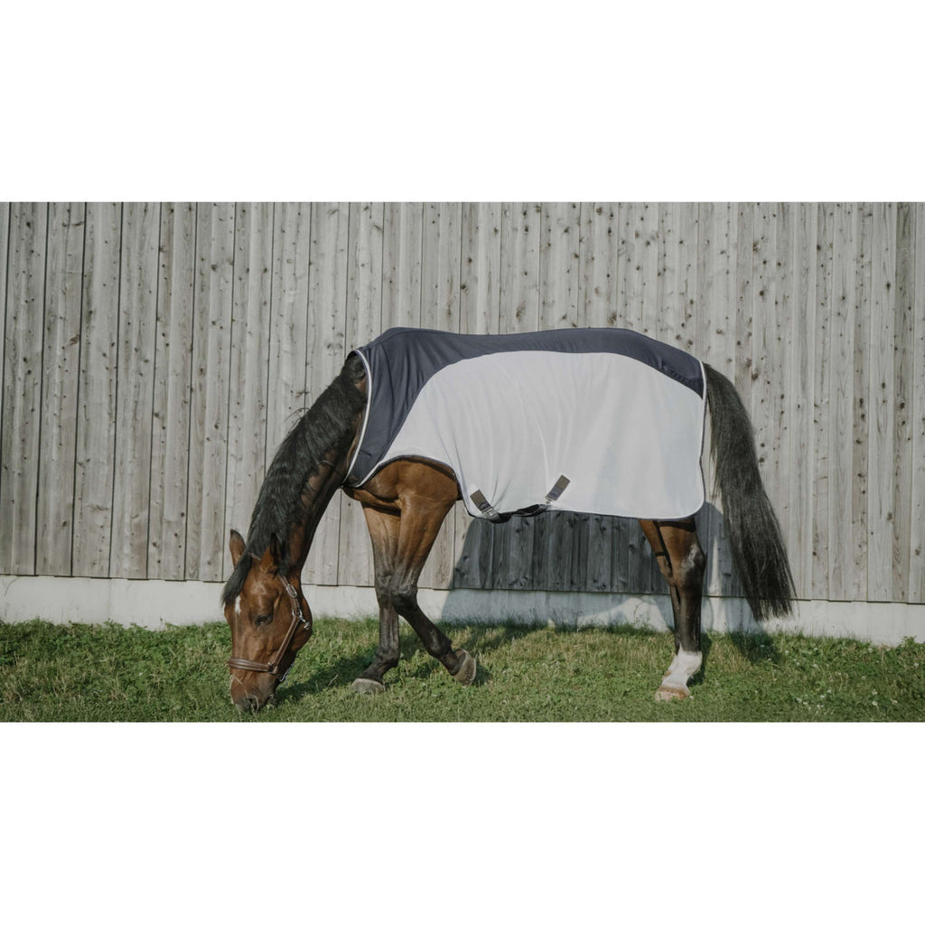 EQUITHÈME Coperta per giostra Flycool Blu marino/bianco