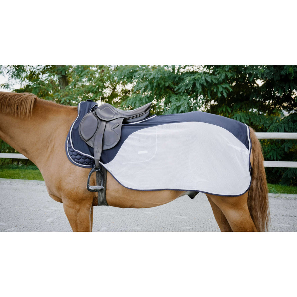 EQUITHÈME Coperta da esercizio Flycool Blu marino/bianco