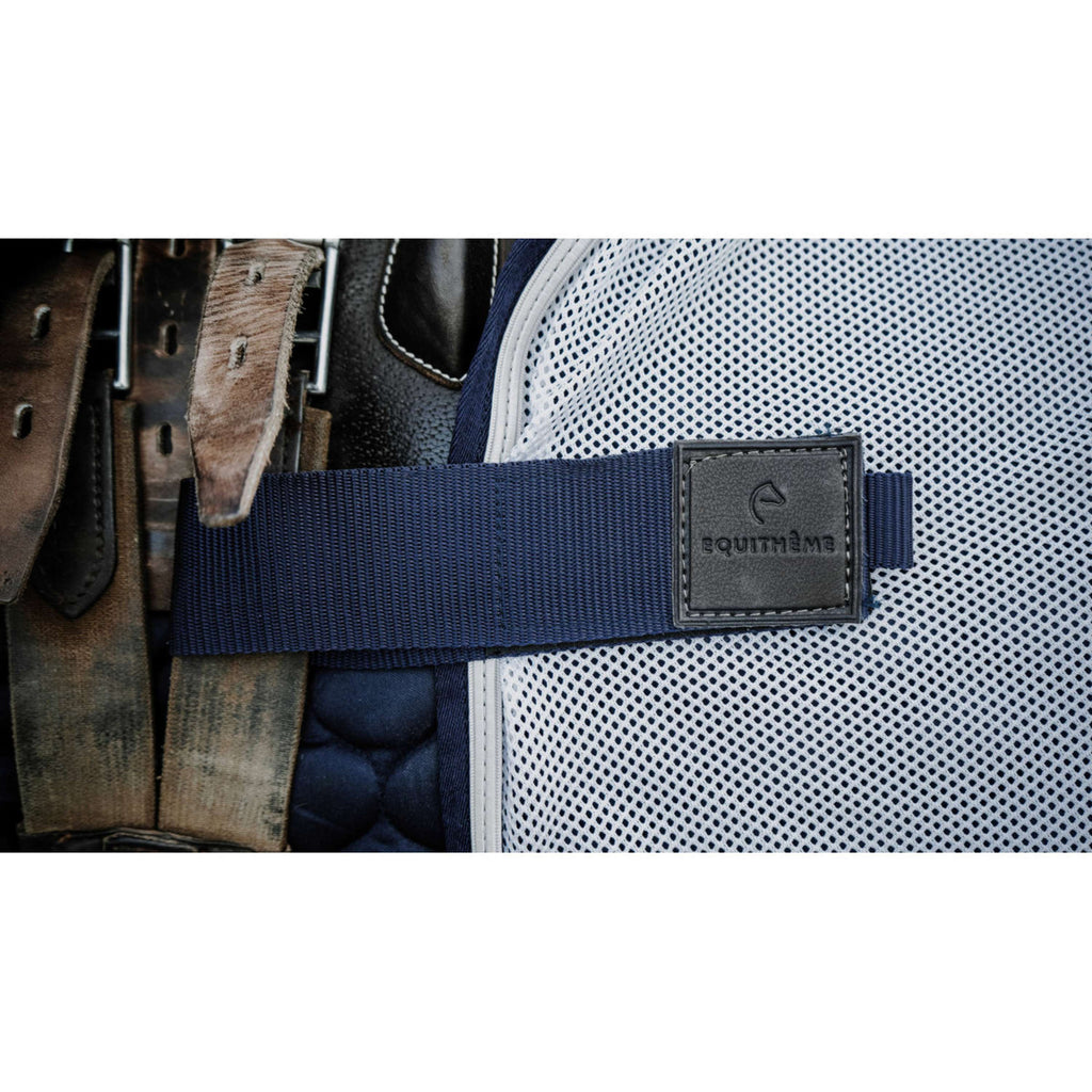 EQUITHÈME Coperta da esercizio Flycool square Blu marino/bianco