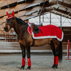 EQUITHÈME Coperta da esercizio Natale Rosso