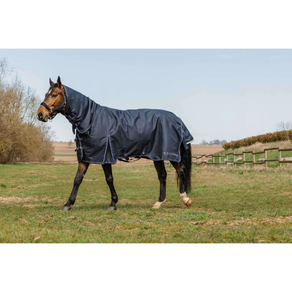 EQUITHÈME Tappeto da Esterno Anatomic Combi 1200D 50 g Navy