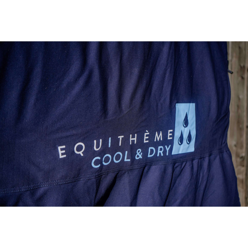 EQUITHÈME Coperta Rinfrescante Cool& Dry Fresh blu navy