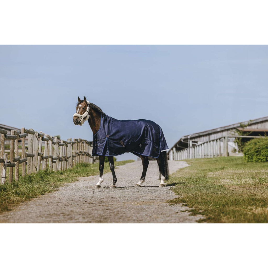 EQUITHÈME Tappeto da Esterno Classic 1200D High Neck 200g Navy