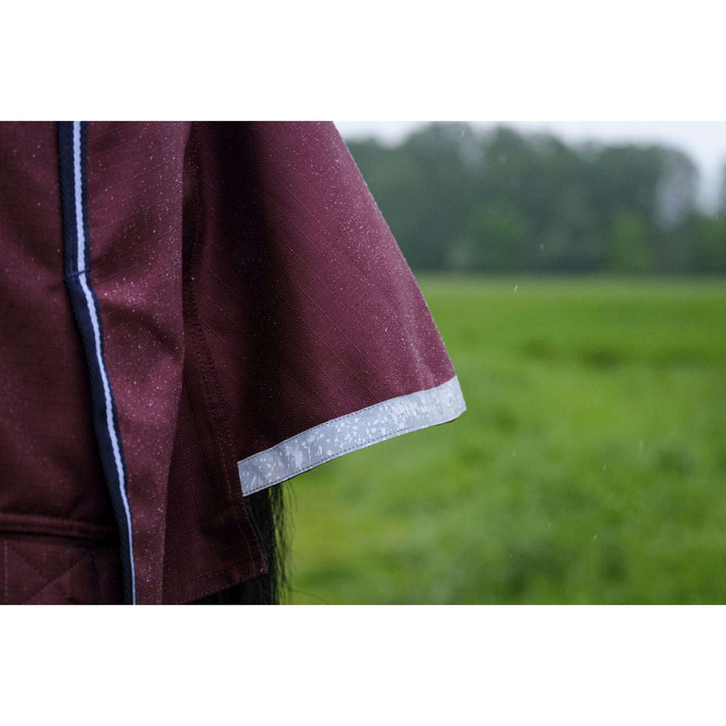 EQUITHÈME Tappeto da Esterno 1200D 150g High Neck Borgogna