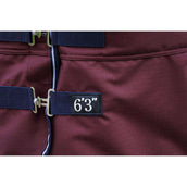 EQUITHÈME Tappeto da Esterno 1200D 300g High Neck Borgogna