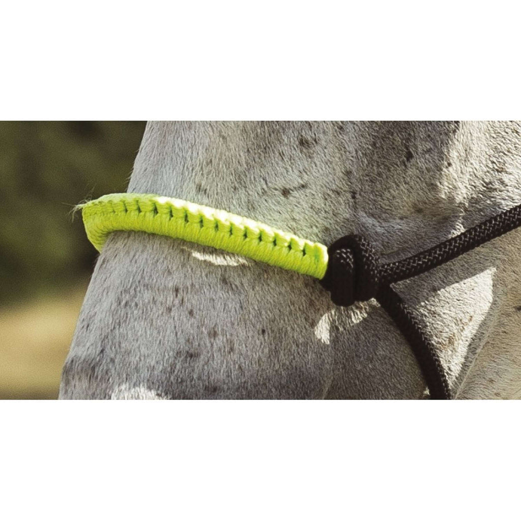 Norton Set Capezzina in Corda Fun Colour Ethologisch Nero/Verde Neon
