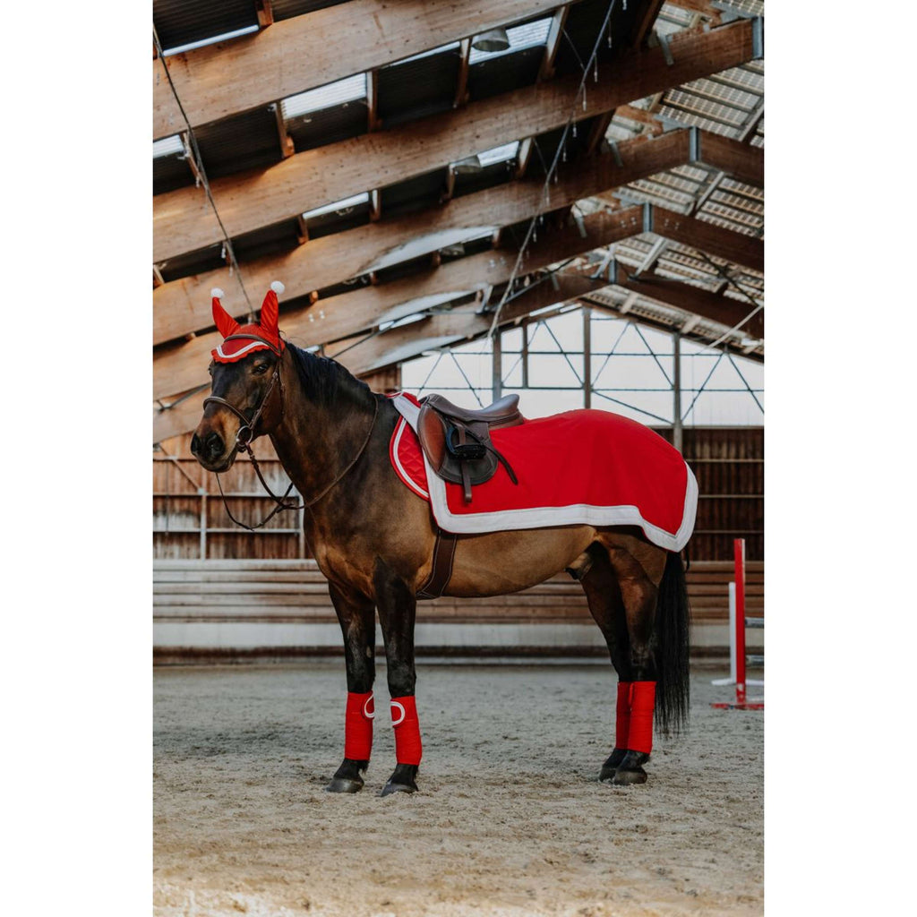 EQUITHÈME Cuffietta Natale Rosso