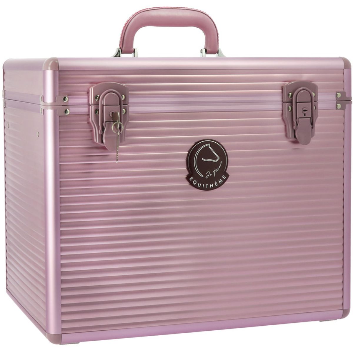 EQUITHÈME Scatola per Toelettatura Je T'aime Rosa/Borgogna