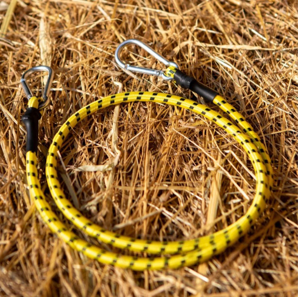 Horsewipe Elastico con Moschettone Giallo