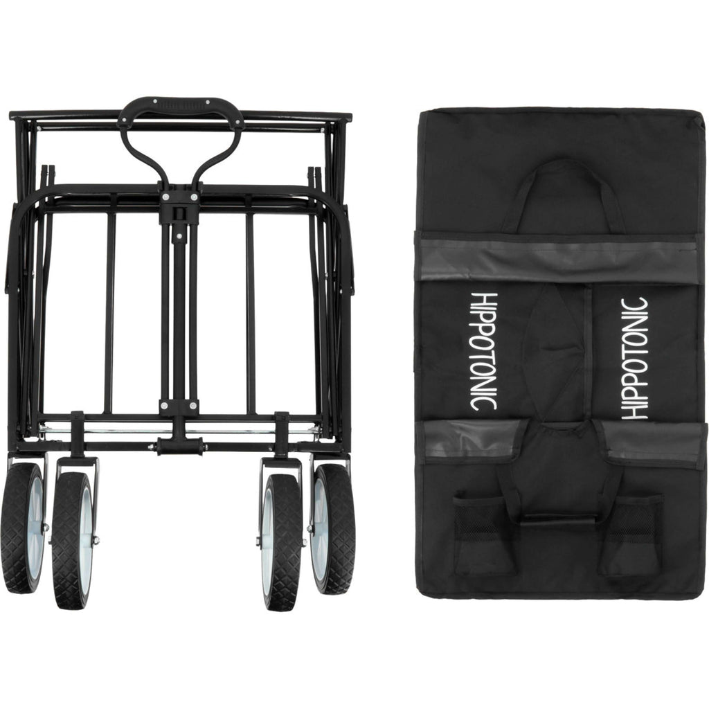 Hippotonic Carrello Trolley A Quattro Ruote Nero
